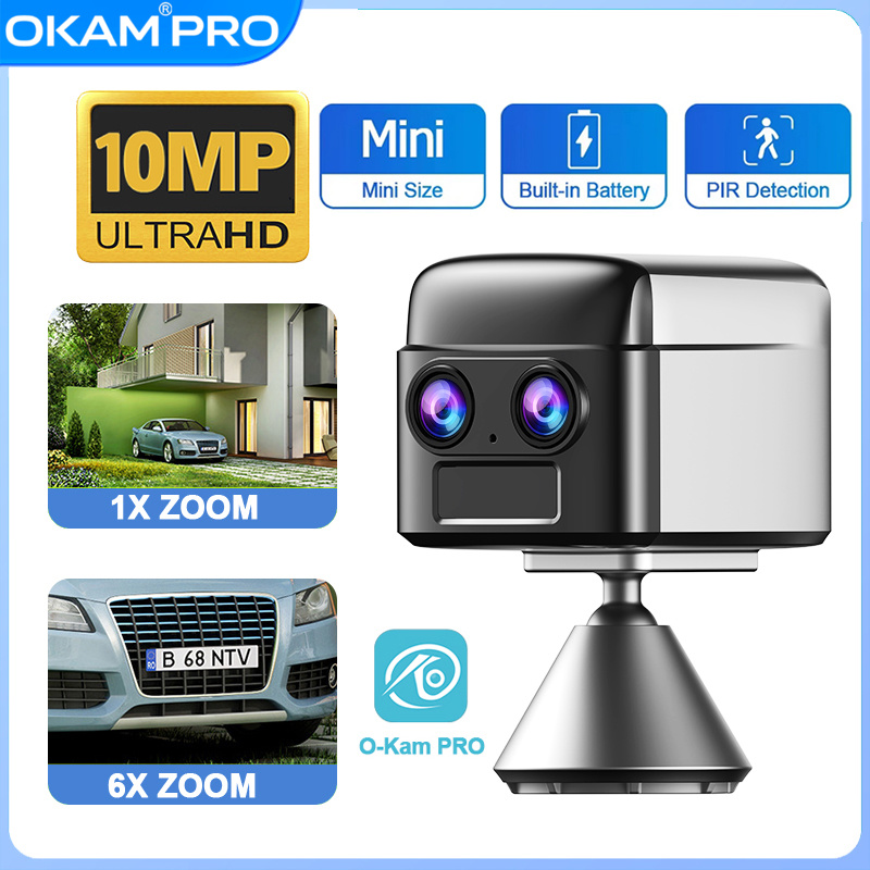 Smart Home Battery Camera Ezviz - OKAM PRO WIFI MINI Çift Lensli