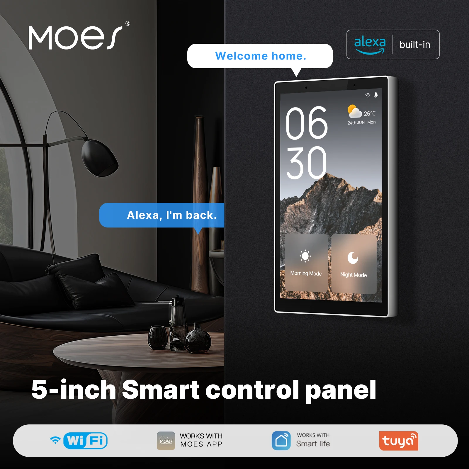 Smart Home Theater - MOES Tuya Wifi Akıllı 5 inç