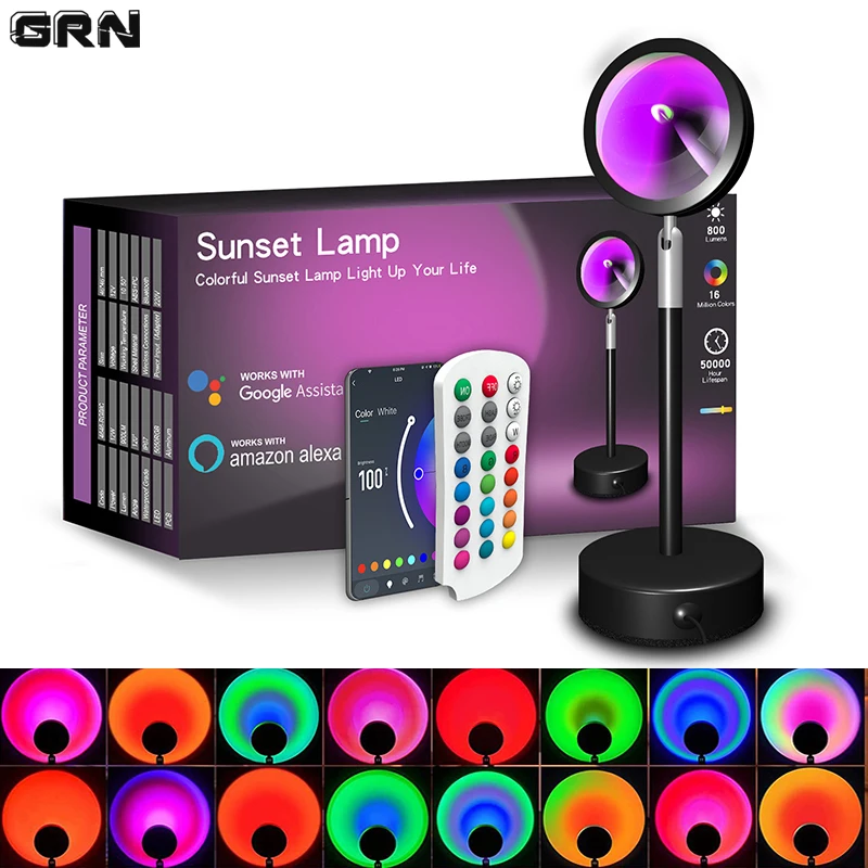 Smart Home Networking - Akıllı LED Sunset lamba renkli değişen