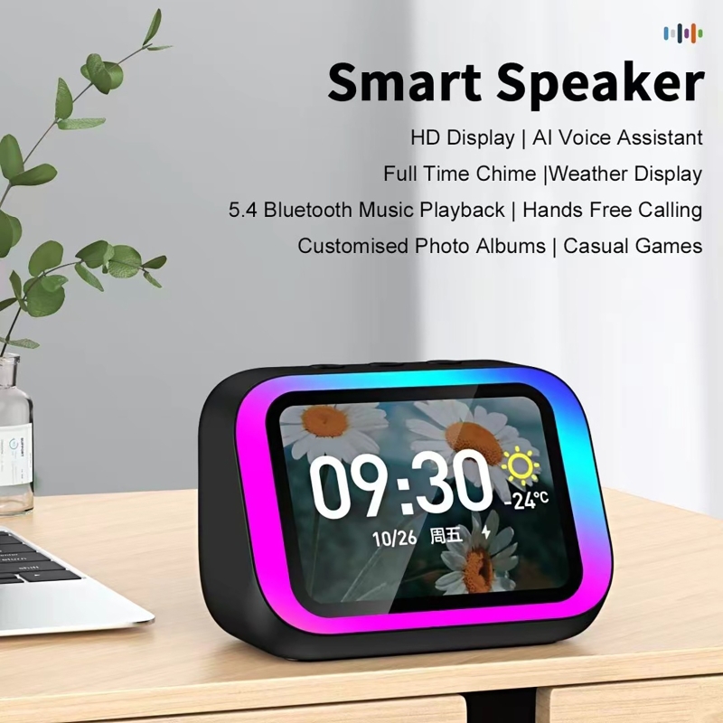 Smart Home Ai - AI Sesli Asistan Bluetooth Hoparlör RGB