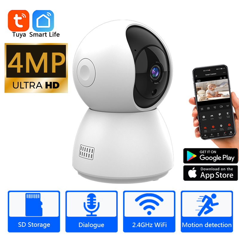 Smart Home Battery Camera Ezviz - HD 4MP Tuya Akıllı Mini WiFi
