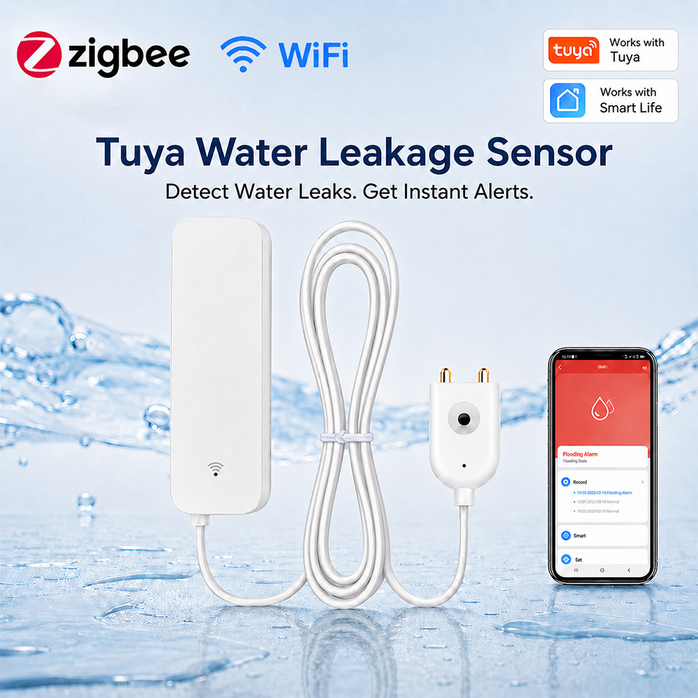 Smart Home Ikea - ZigBee WiFi Su Kaçak Sensörü Sel