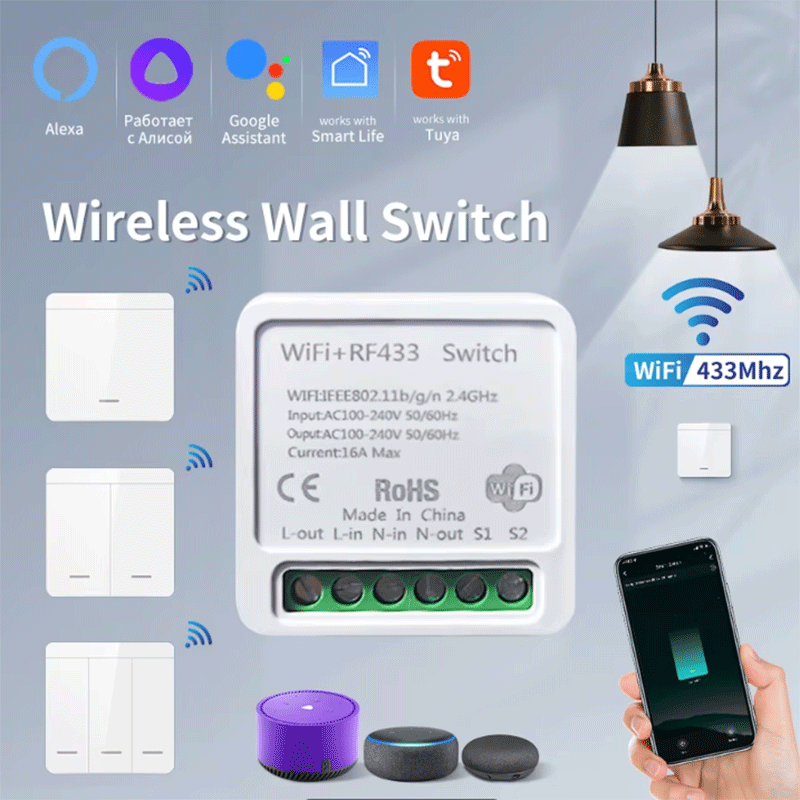 Smart Home Ikea - Tuya WiFi Akıllı Işık Anahtarı Akıllı