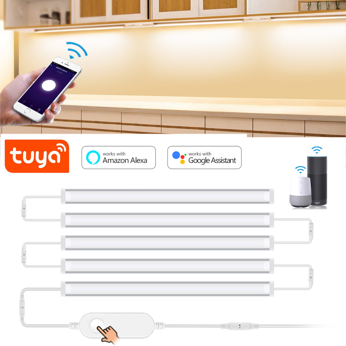 Smart Home Theater - 1-5 adet mutfak Tuya akıllı LED