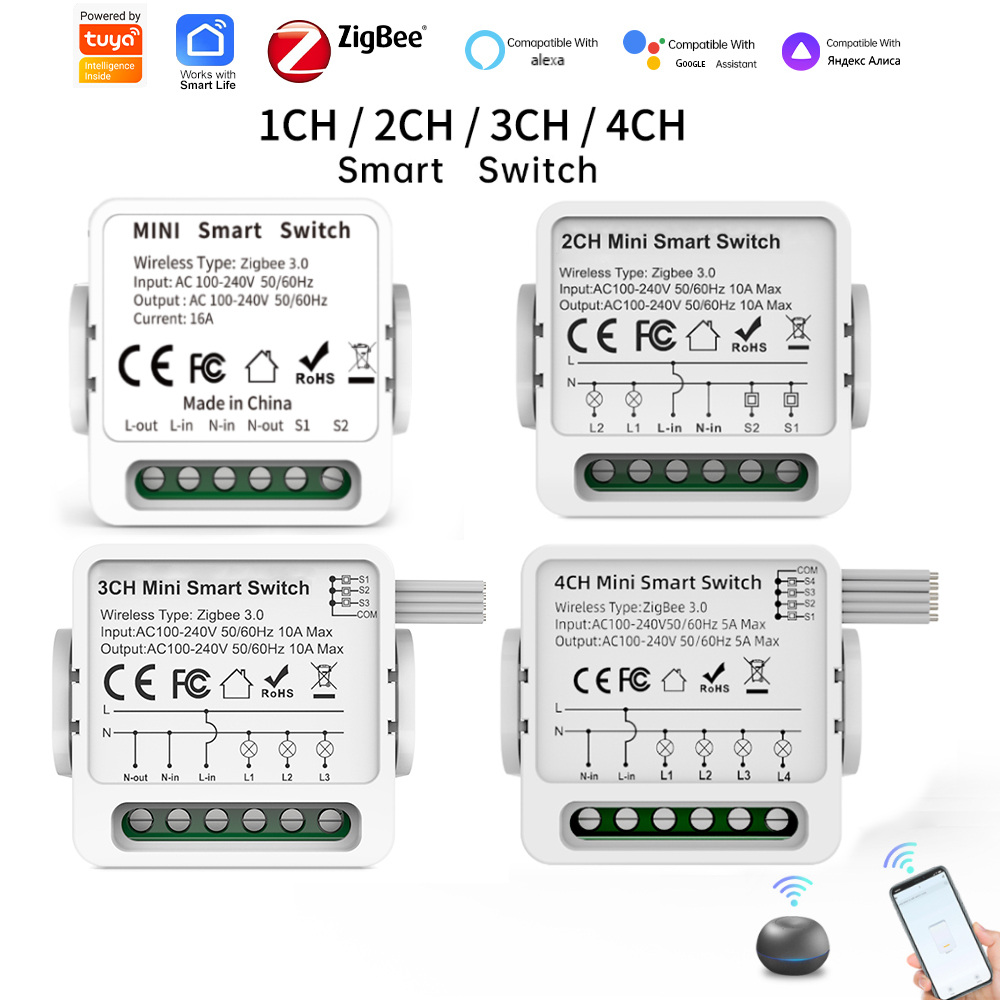 Smart Home Ikea - Tuya Zigbee 3.0 Akıllı Anahtar 1/2/3/4