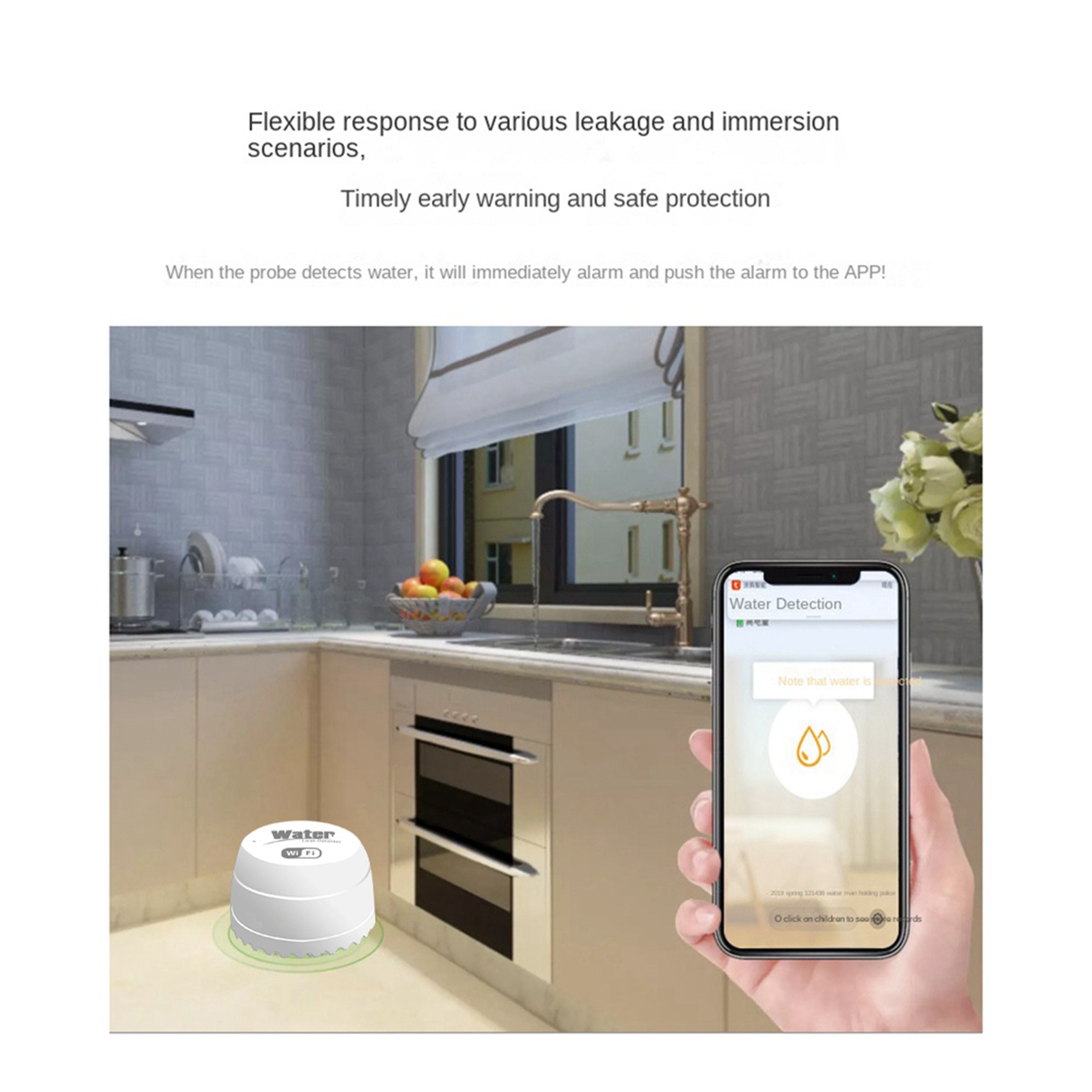 Wifi Water Sensor - ABKW-3X Wifi Crow Akıllı Su Dedektörü