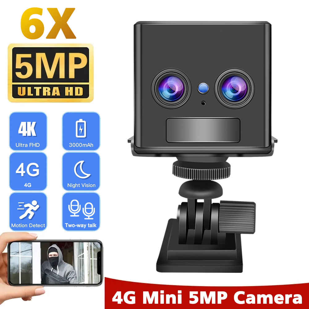 Smart Home Battery Camera Ezviz - HD 4K 4G SIM Kart Mini