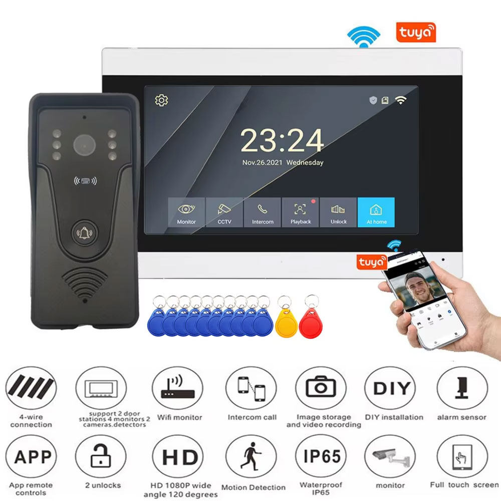 Smart Home Battery Camera Ezviz - Tuya 1080 P 7 Inç Renkli