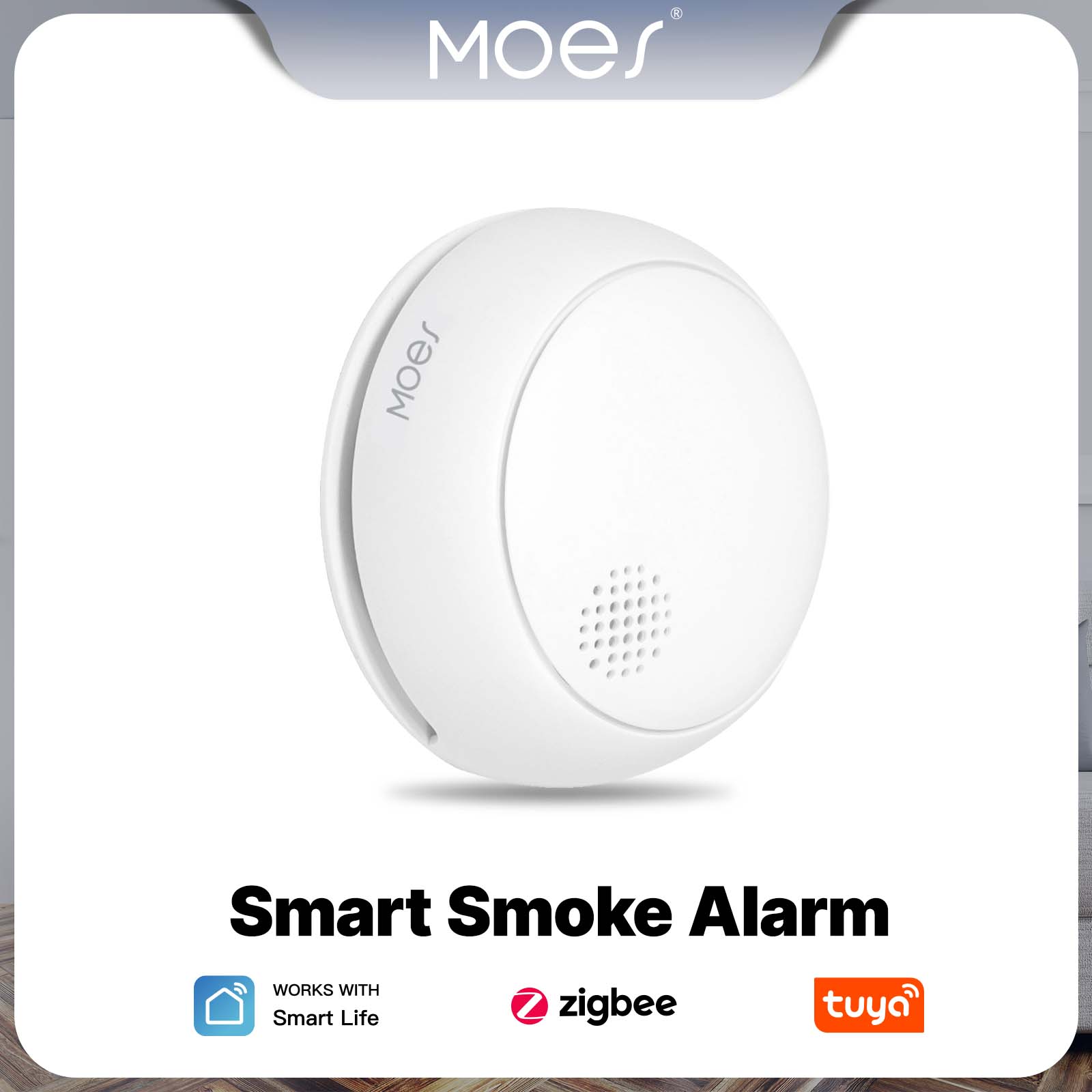 Smart Home Theater - MOES ZigBee Akıllı Duman Alarm Dedektörü