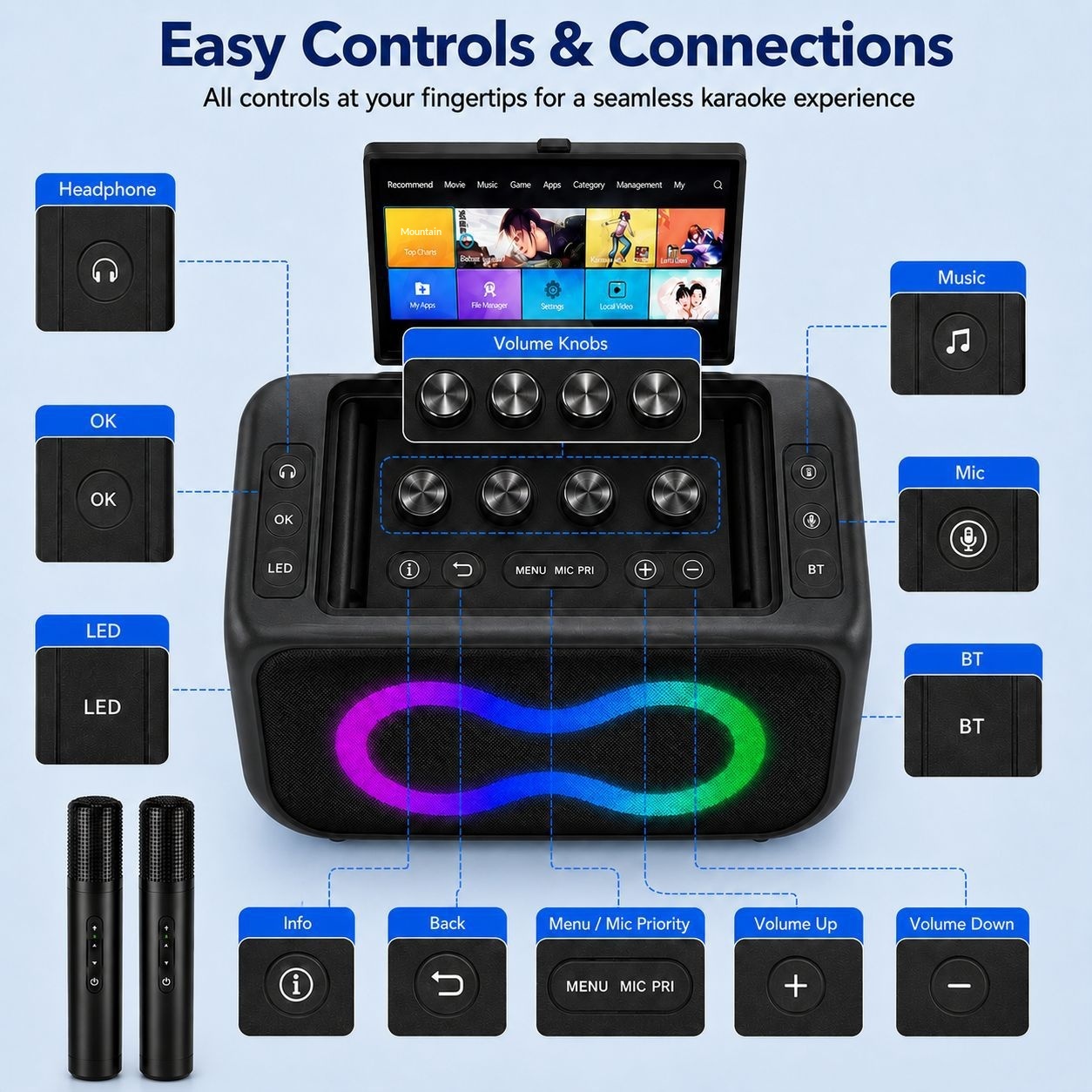 OEM/ODM K55 Taşınabilir Karaok - Smart Home Theater incelemesi ve fiyatı