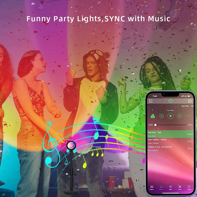 Akıllı LED Sunset lamba renkli - Smart Home Networking incelemesi ve fiyatı