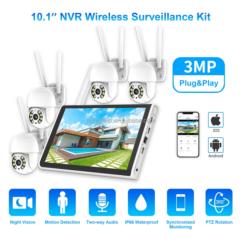 2026 Hongnaer 3MP 4 Kanallı Wi - Security Ip Camera incelemesi ve fiyatı