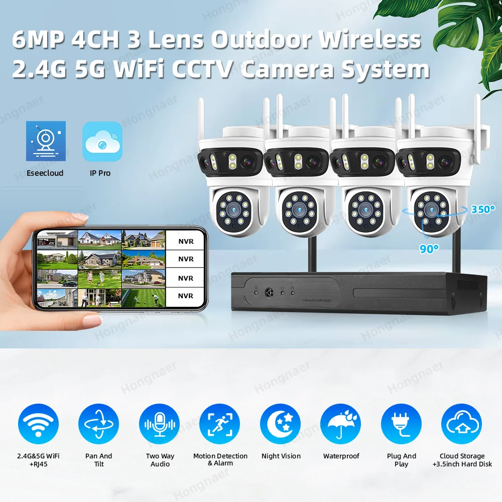 2026 Hongnaer 6MP 4 Kanallı 3  - Security Ip Camera incelemesi ve fiyatı