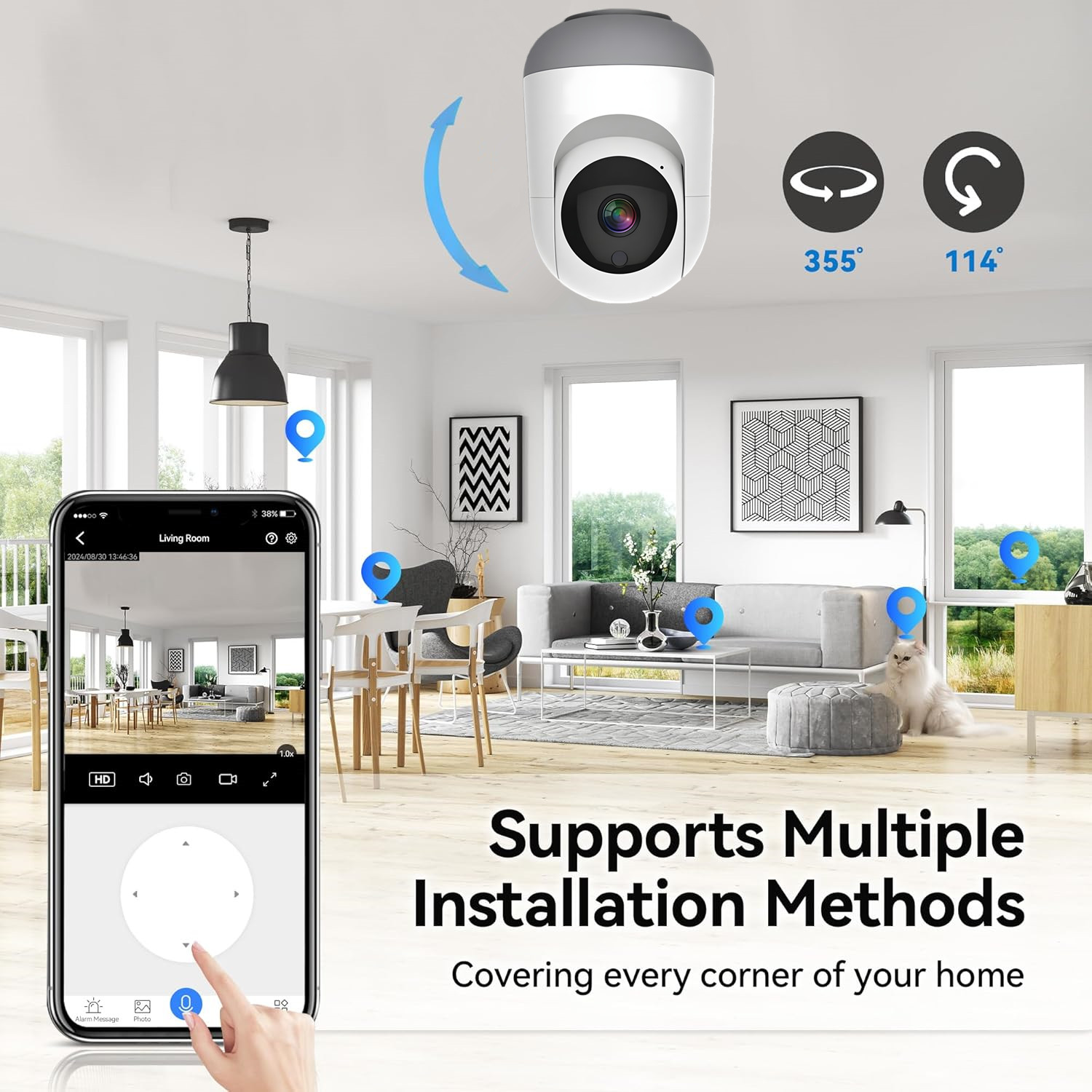 4MP Tuya WiFi Kamera, 2.4/5G Ç - Smart Home Battery Camera Ezviz incelemesi ve fiyatı
