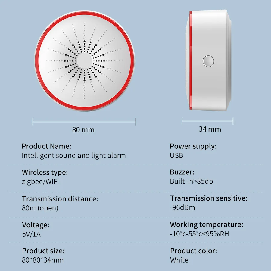 Tuya WiFi ZigBee Akıllı Alarm  - Smart Home Theater incelemesi ve fiyatı