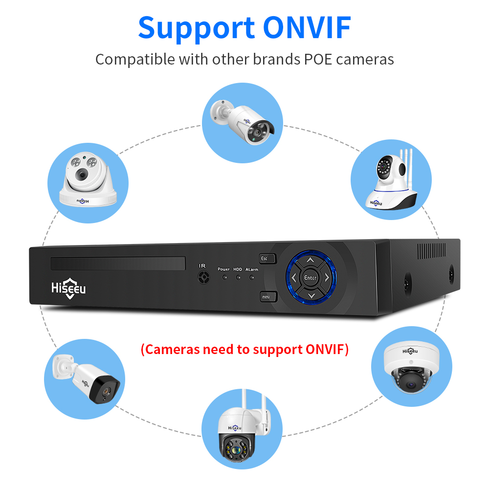 Hiseeu 4CH 10CH 16CH 4K 8MP 5M - Security Ip Camera incelemesi ve fiyatı