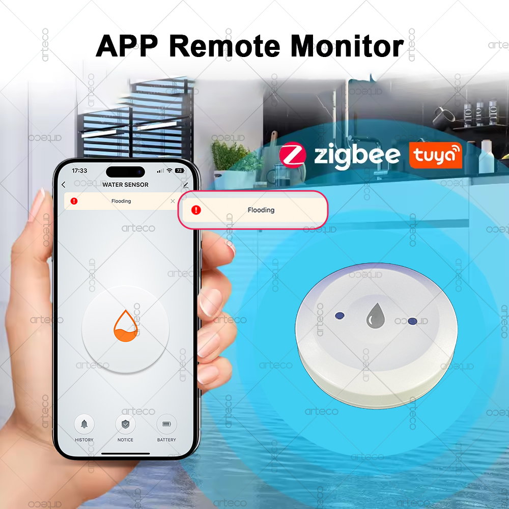 Tuya Akıllı Zigbee Su Sensörü  - Smart Home Features incelemesi ve fiyatı