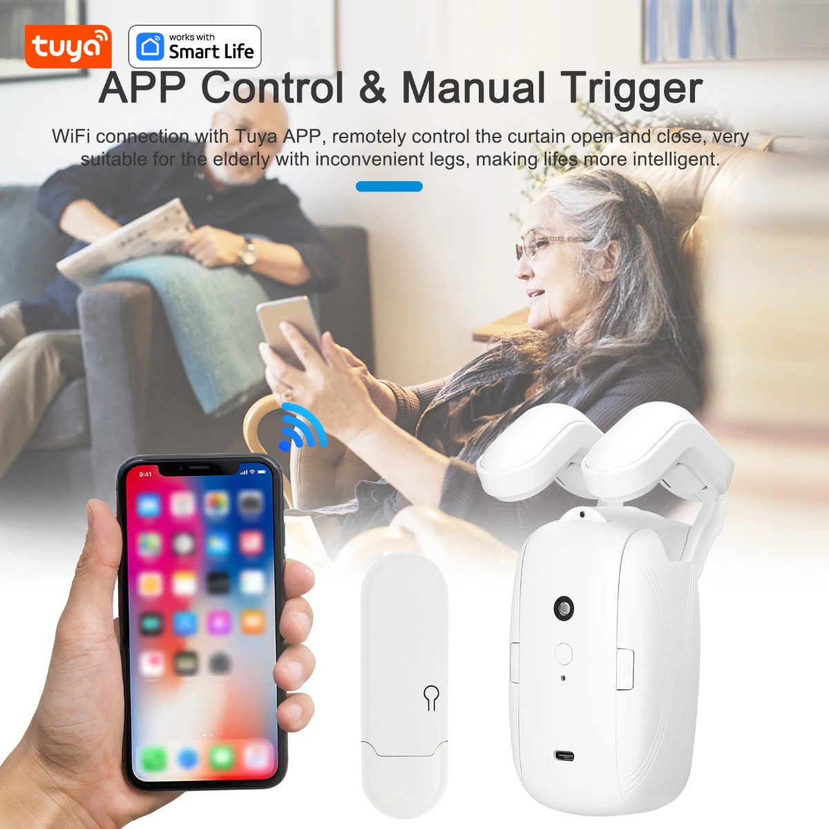 1/2 ADET Tuya Akıllı WiFi Perd - Smart Home Hub Matter incelemesi ve fiyatı