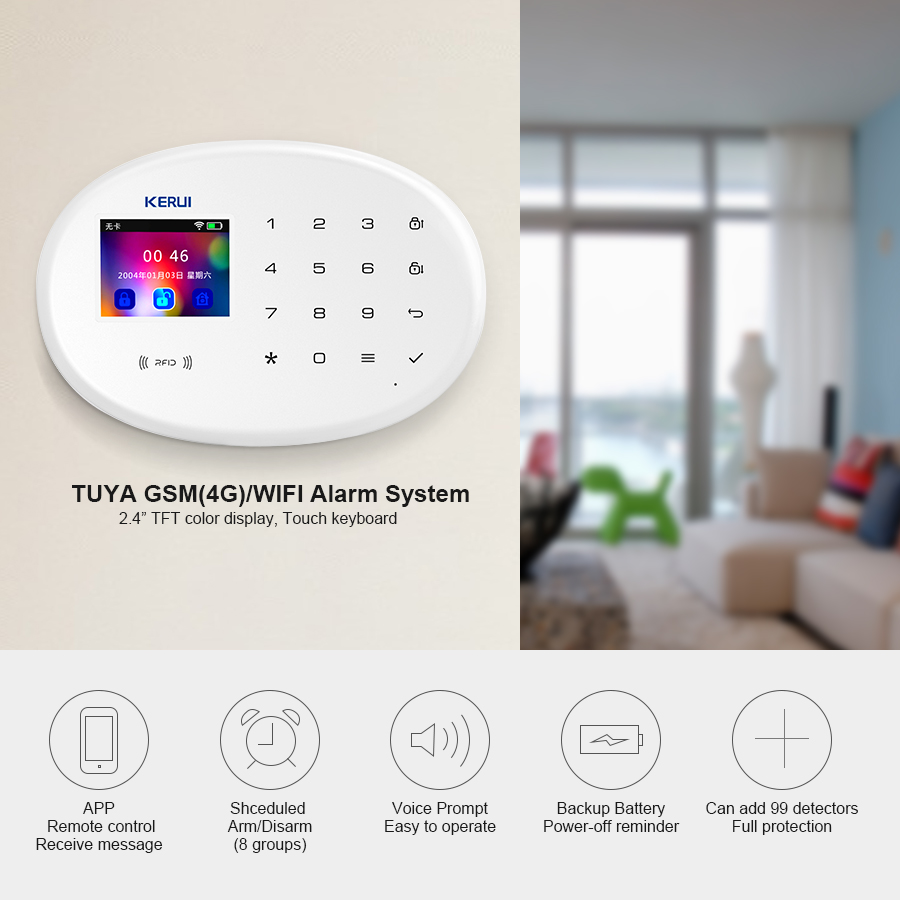 KERUI W202 WIFI GSM Alarm Sist - Smart Home Utilities incelemesi ve fiyatı