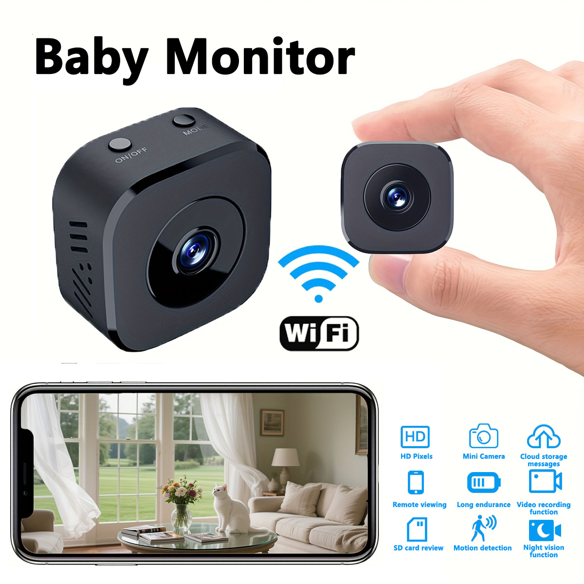 1080P HD Mini WiFi Kamera Kapa - Security Ip Camera incelemesi ve fiyatı