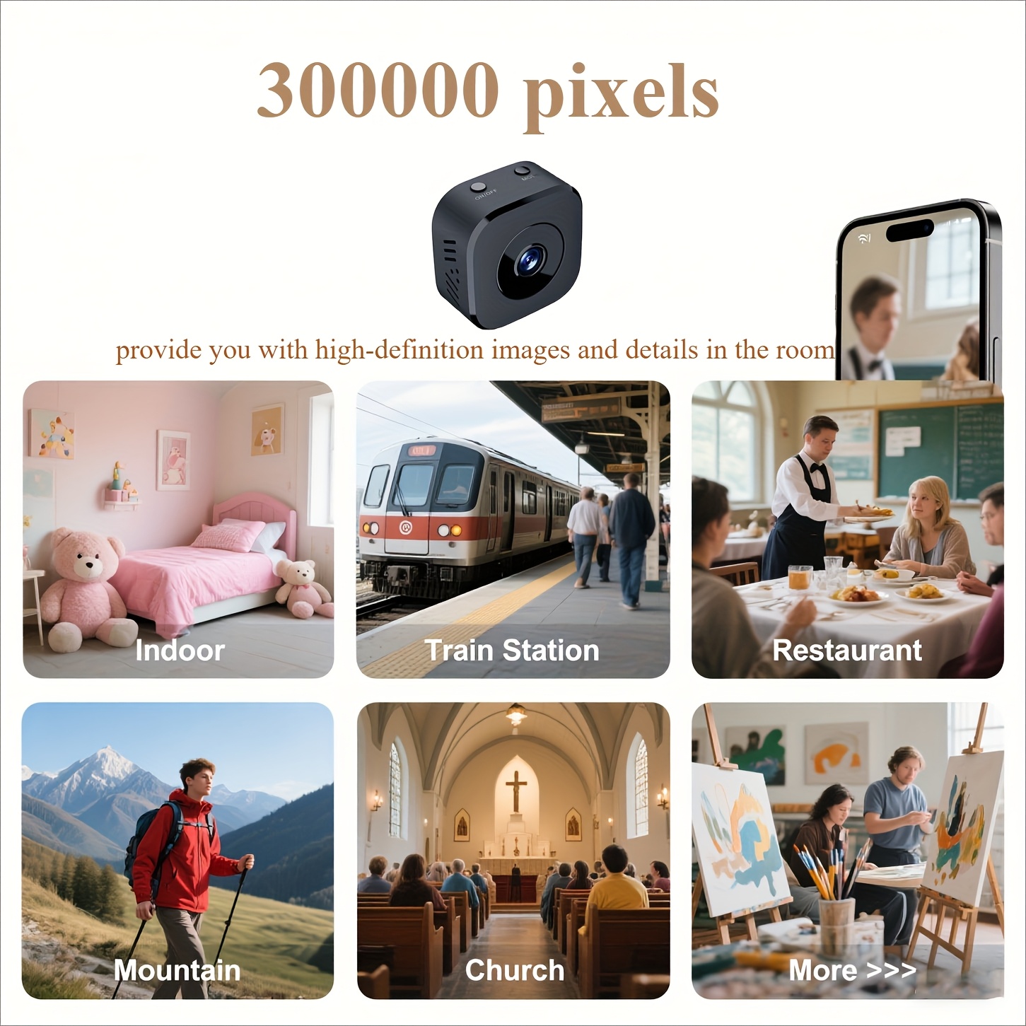 1080P HD Mini WiFi Kamera Kapa - Security Ip Camera incelemesi ve fiyatı