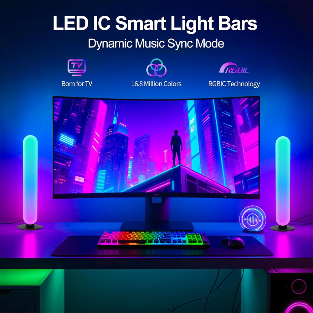 1/2/3 Adet Akıllı LED Işık Çub - Smart Home App incelemesi ve fiyatı