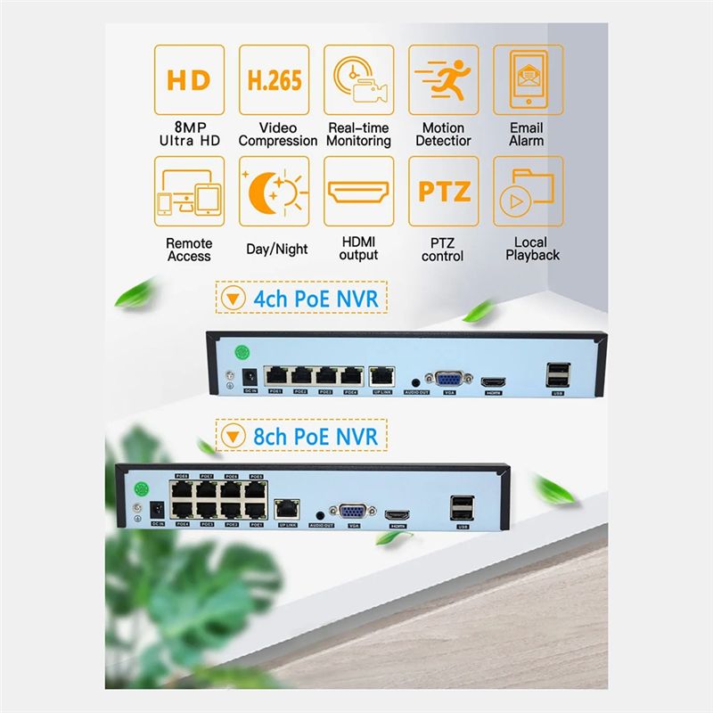 B68C Xmeye 4K 8 Kanal POE NVR  - Security Ip Camera incelemesi ve fiyatı