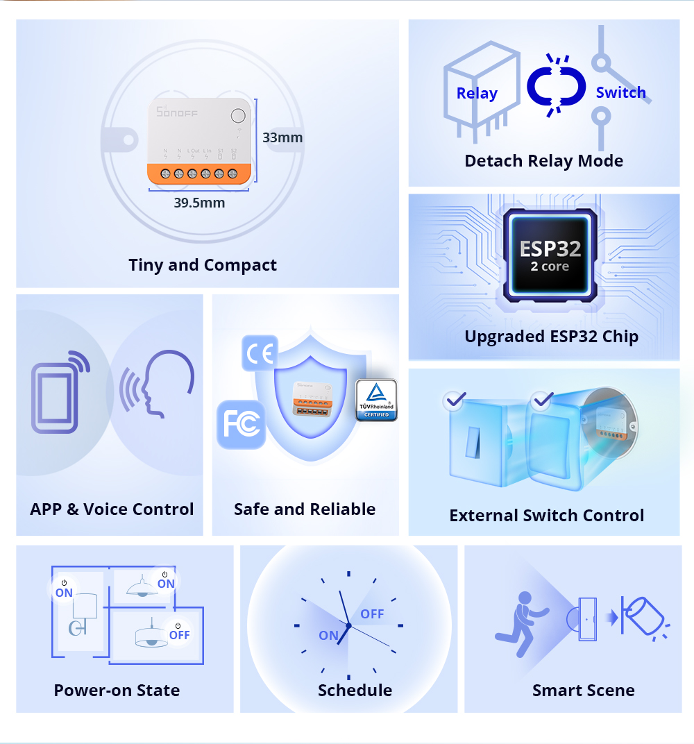 Sonoff Mini R4 Extreme Wifi Ak - Smart Home Google incelemesi ve fiyatı